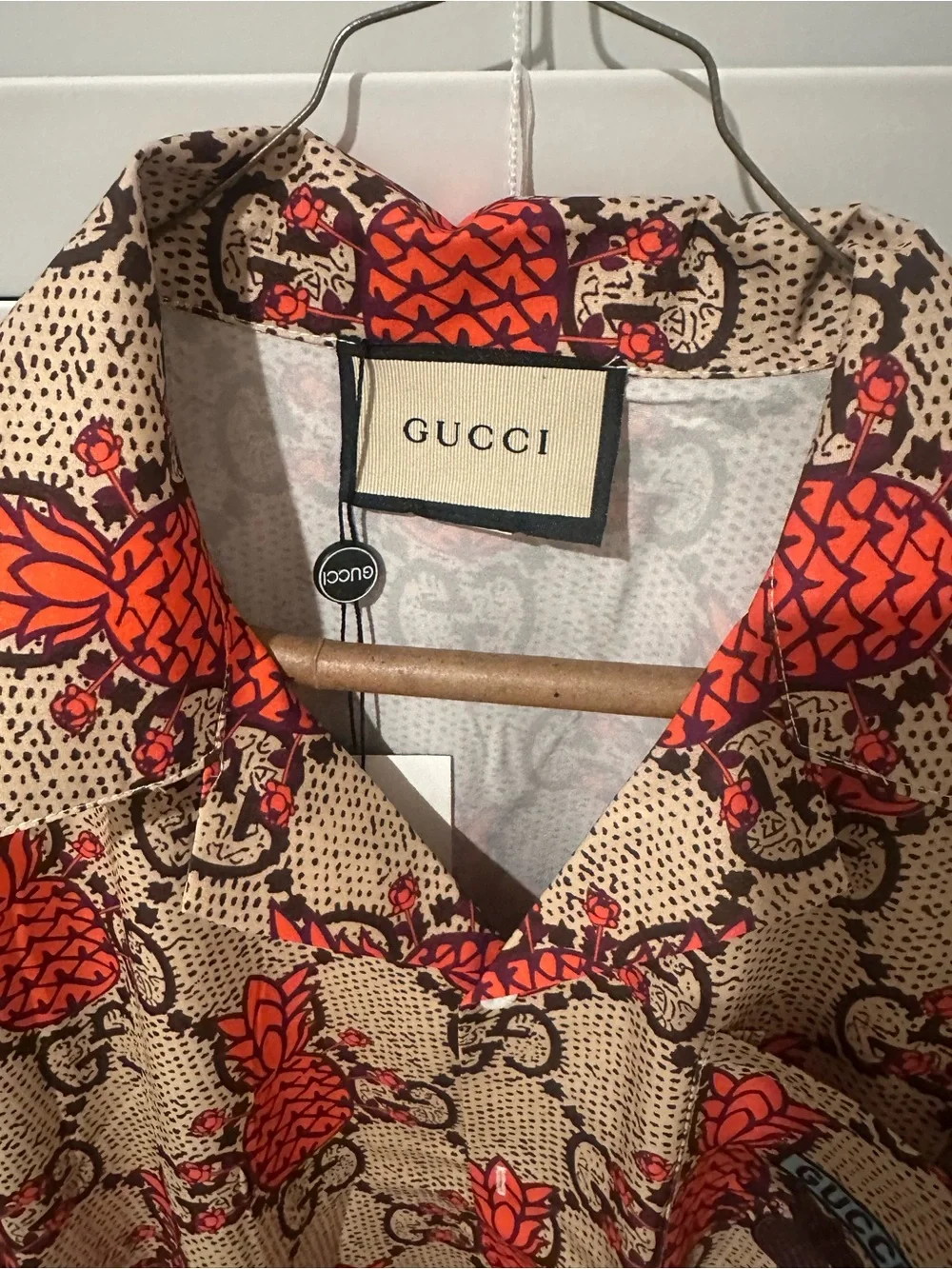 Gucci short sleeve shirt silk